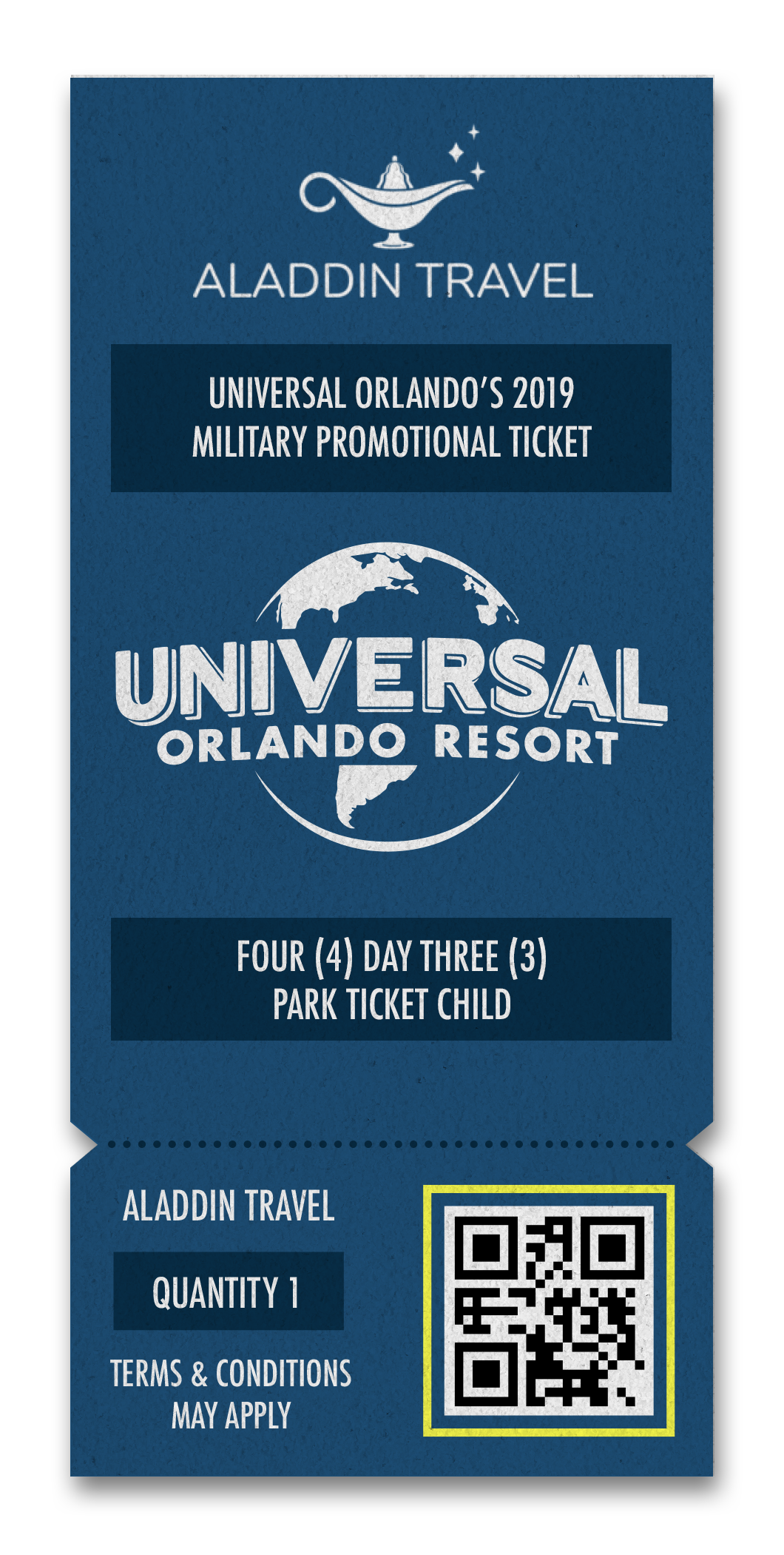 Aladdin Travel Universal Studios Ticket