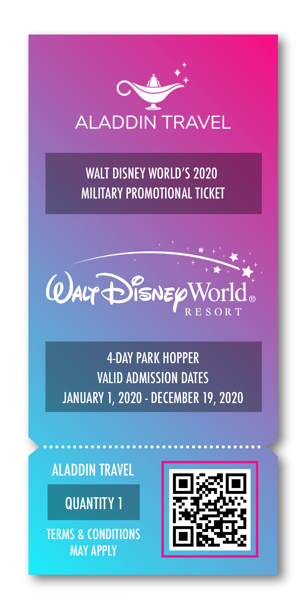 4 day park hopper disney ticket