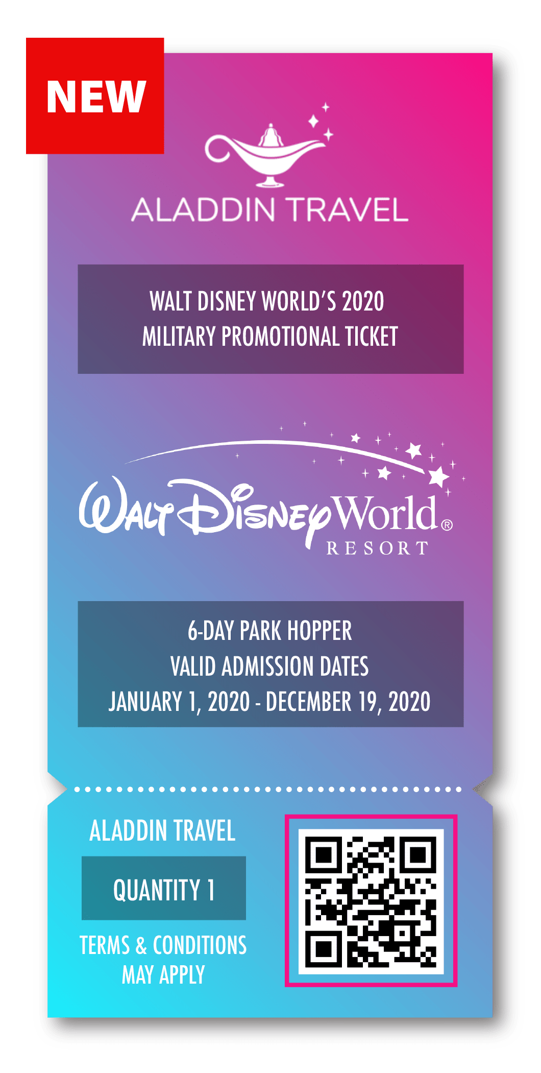 6 day park hopper disney ticket