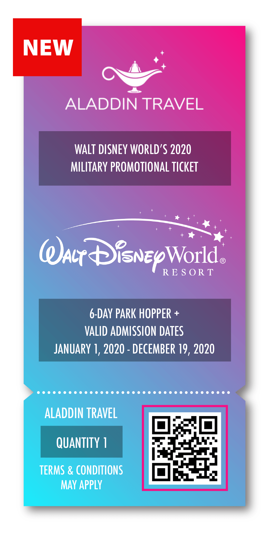 6 day park hopper plus disney ticket