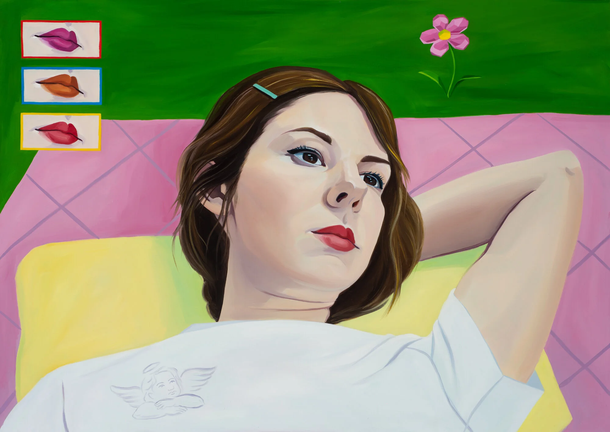 All I need in this life of sin, oil on poly cotton, 120 x 85cm, 2019