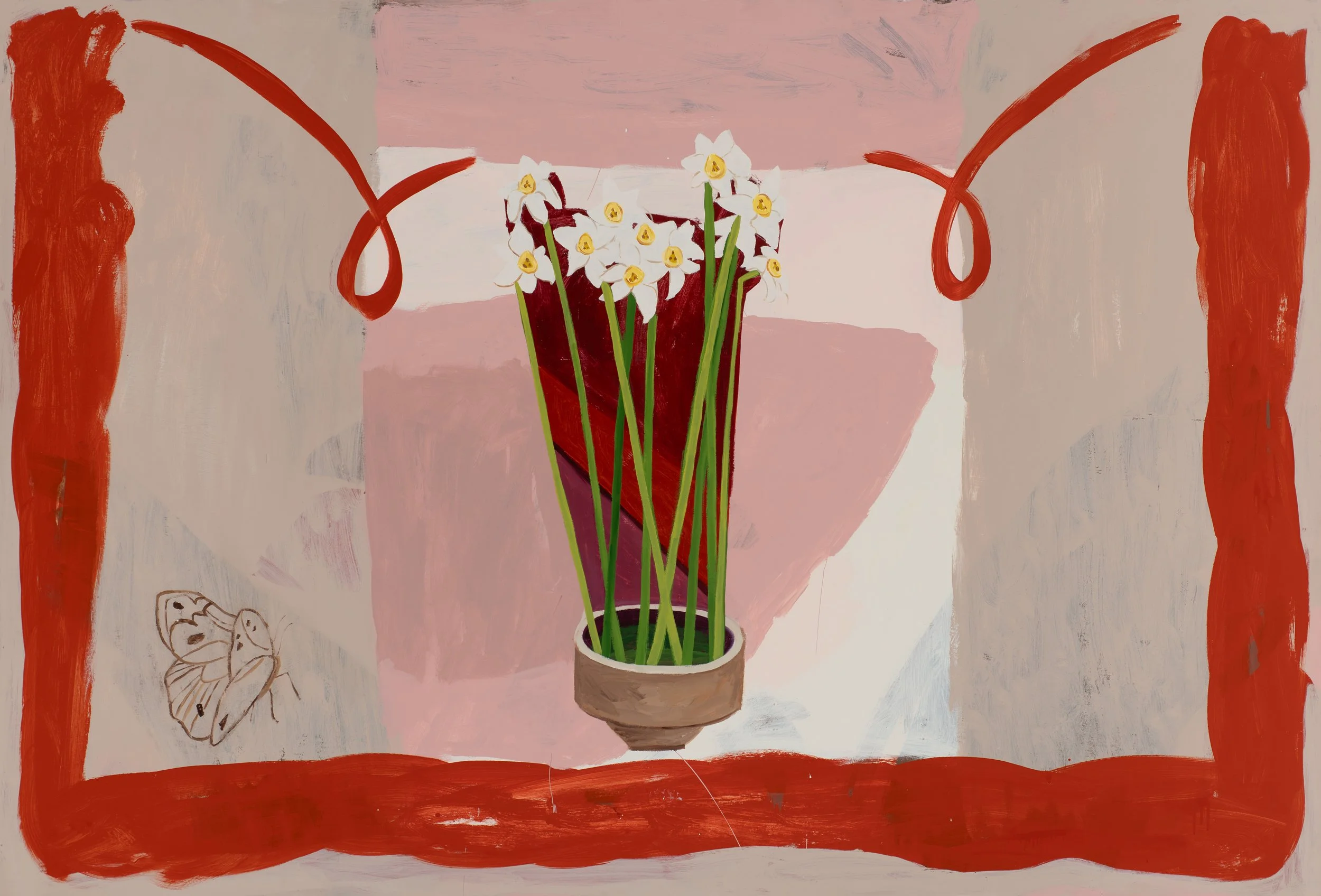 Auspicious Beginnings, 122 x 180cm, Synthetic polymer paint on board, 2026