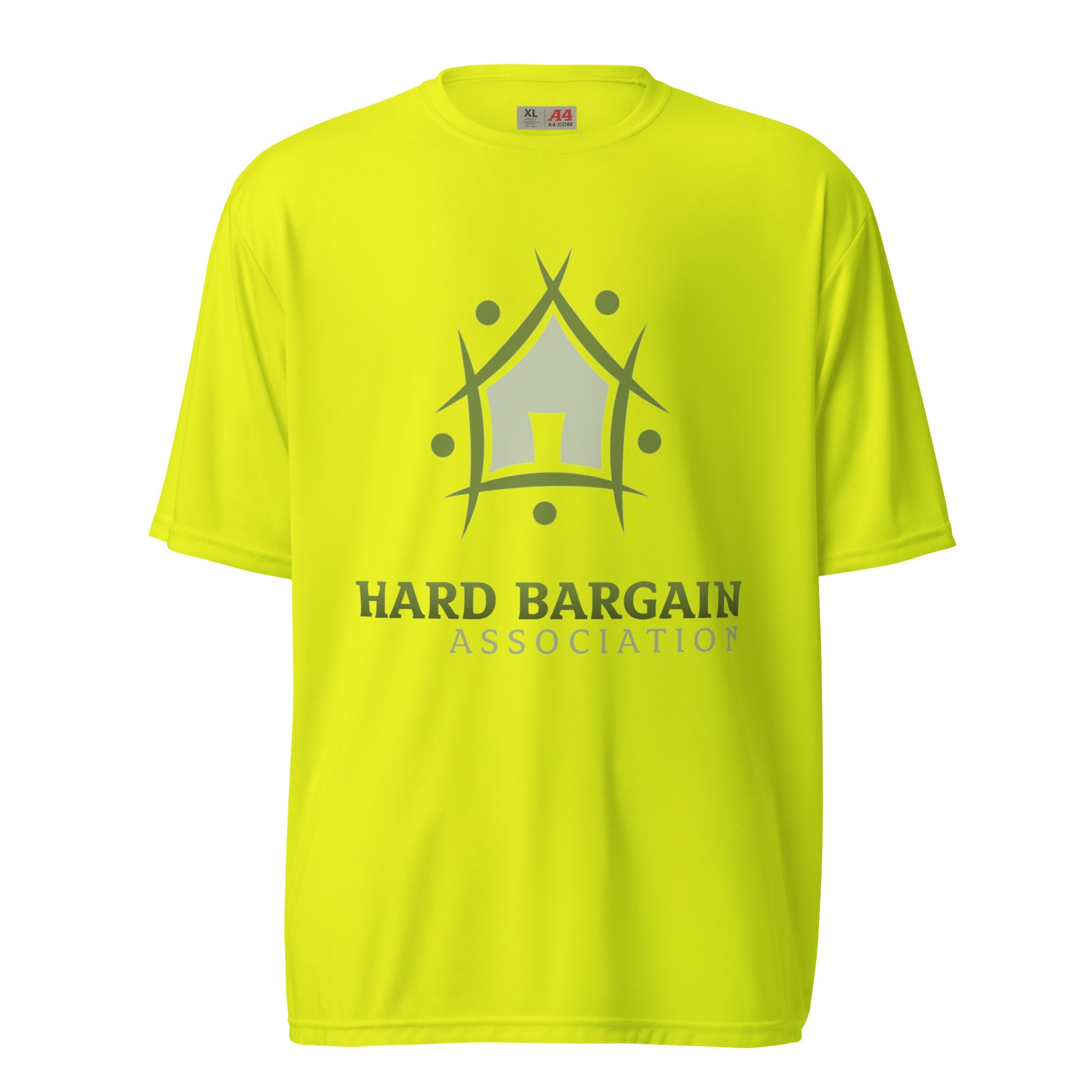 HBA Unisex performance crew neck t-shirt w/house on top