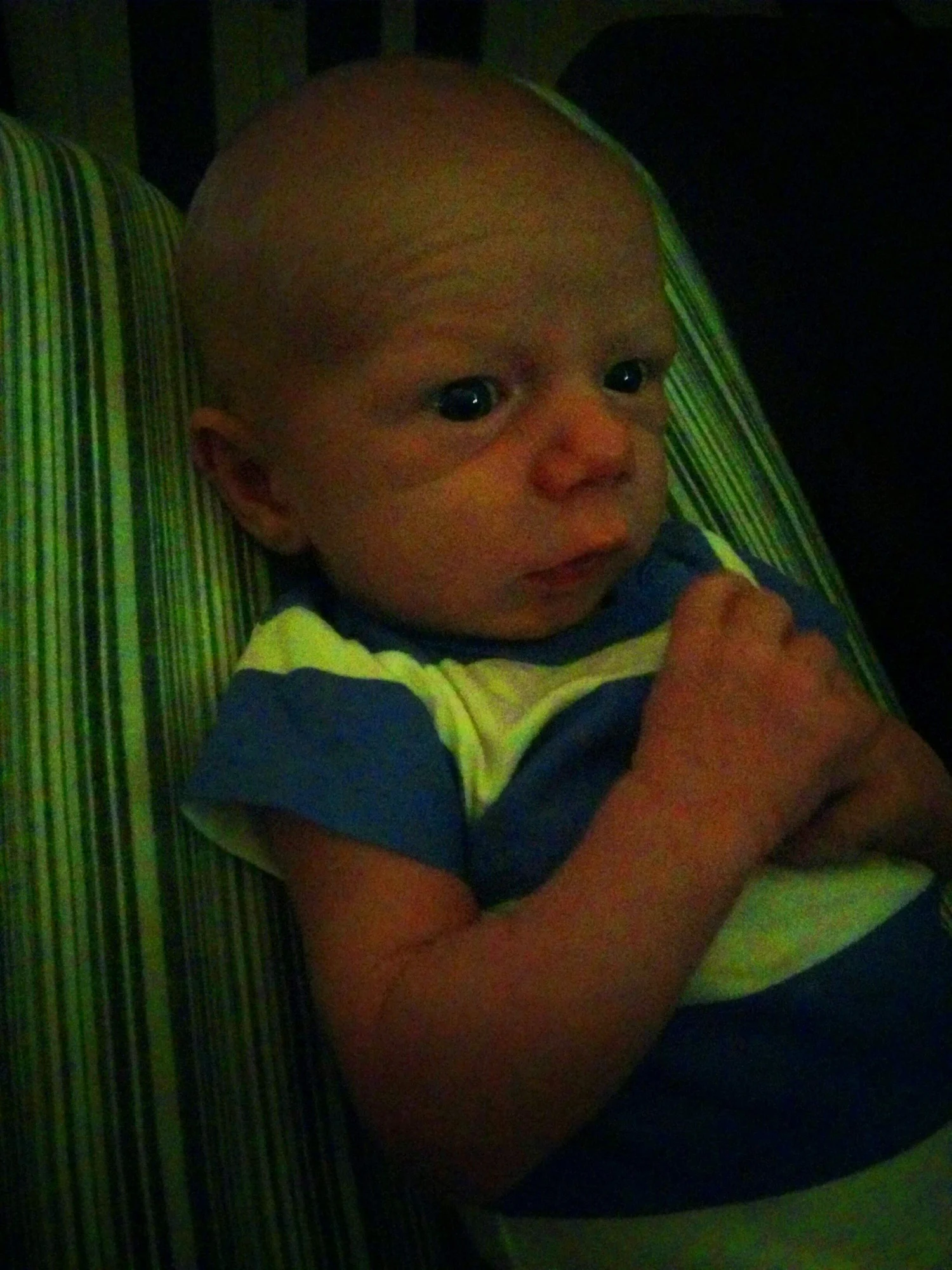 Three weeks old, really not sleepy.