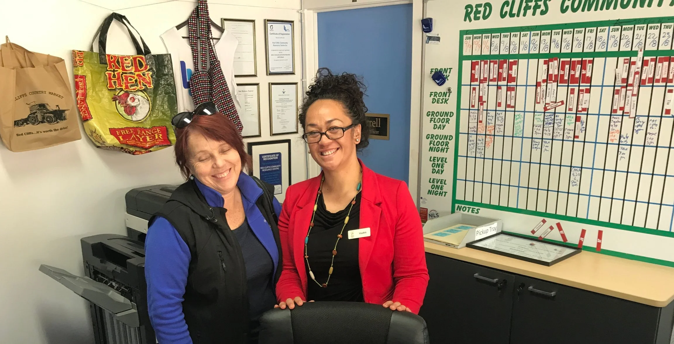 Some of the team at Red Cliffs Community Centre. That’s Joanne on the left.