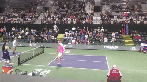 While the lob was the glory shot, it was preceded by many dinks. This is important because it established a pattern where players were accustomed to receiving low and slow balls from their opponents.