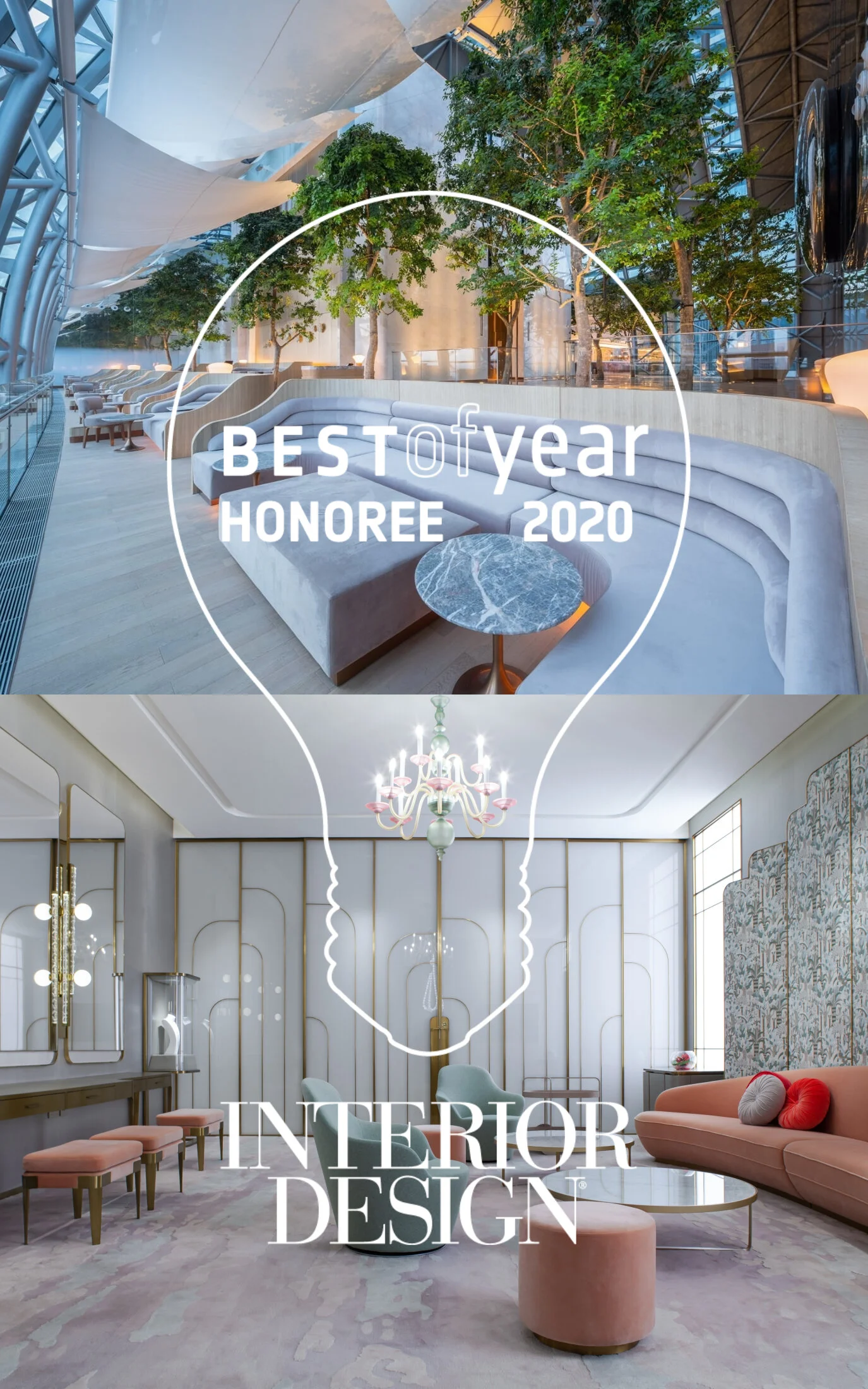 Interior Design BOY Awards 2020 - Best of year project honoree -InterContinental Raffles City Chongqing &amp; Nina Bridal Suite