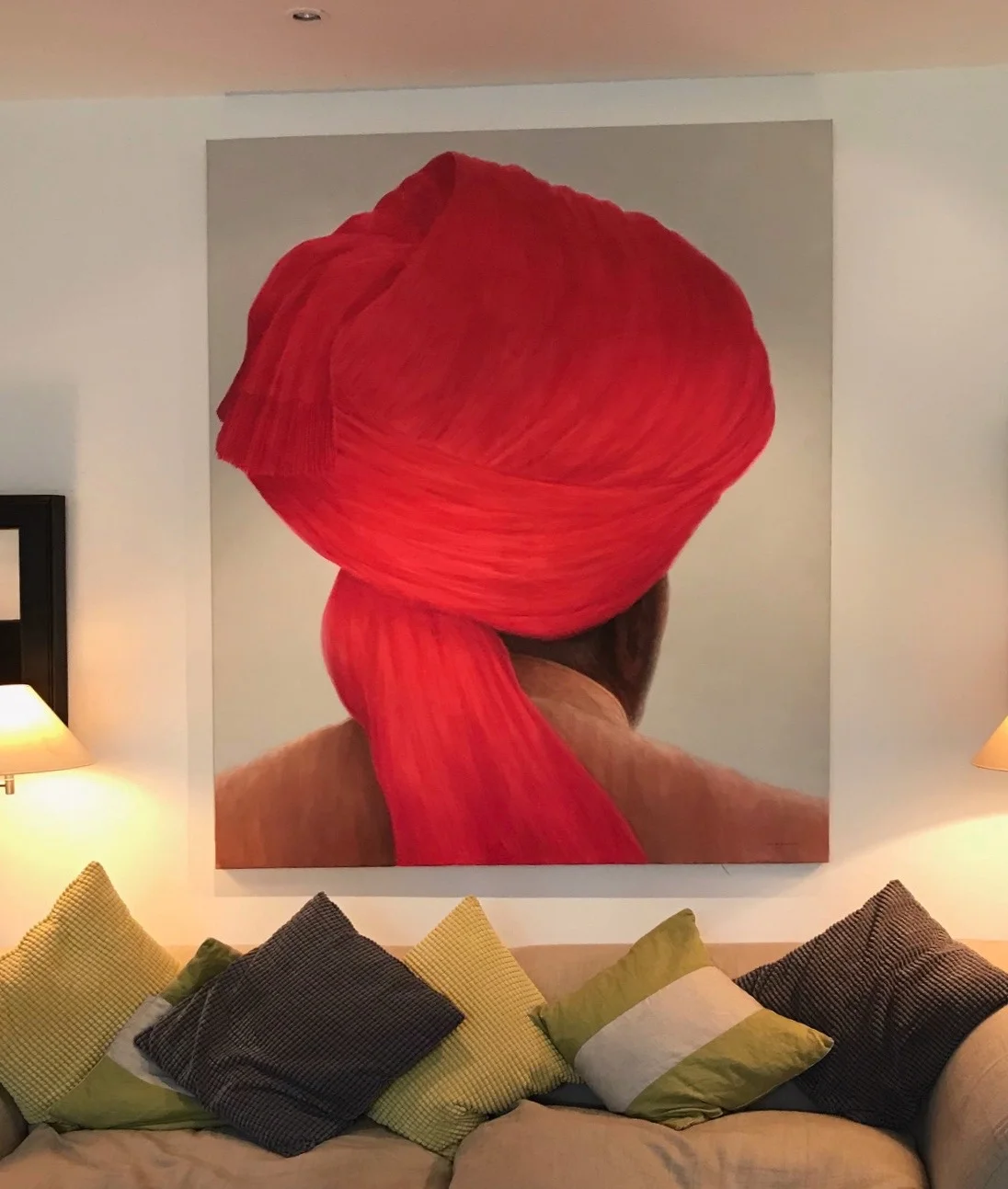 Big Red Turban , tobacco jacket 6’ x 4’ 6” £15,000