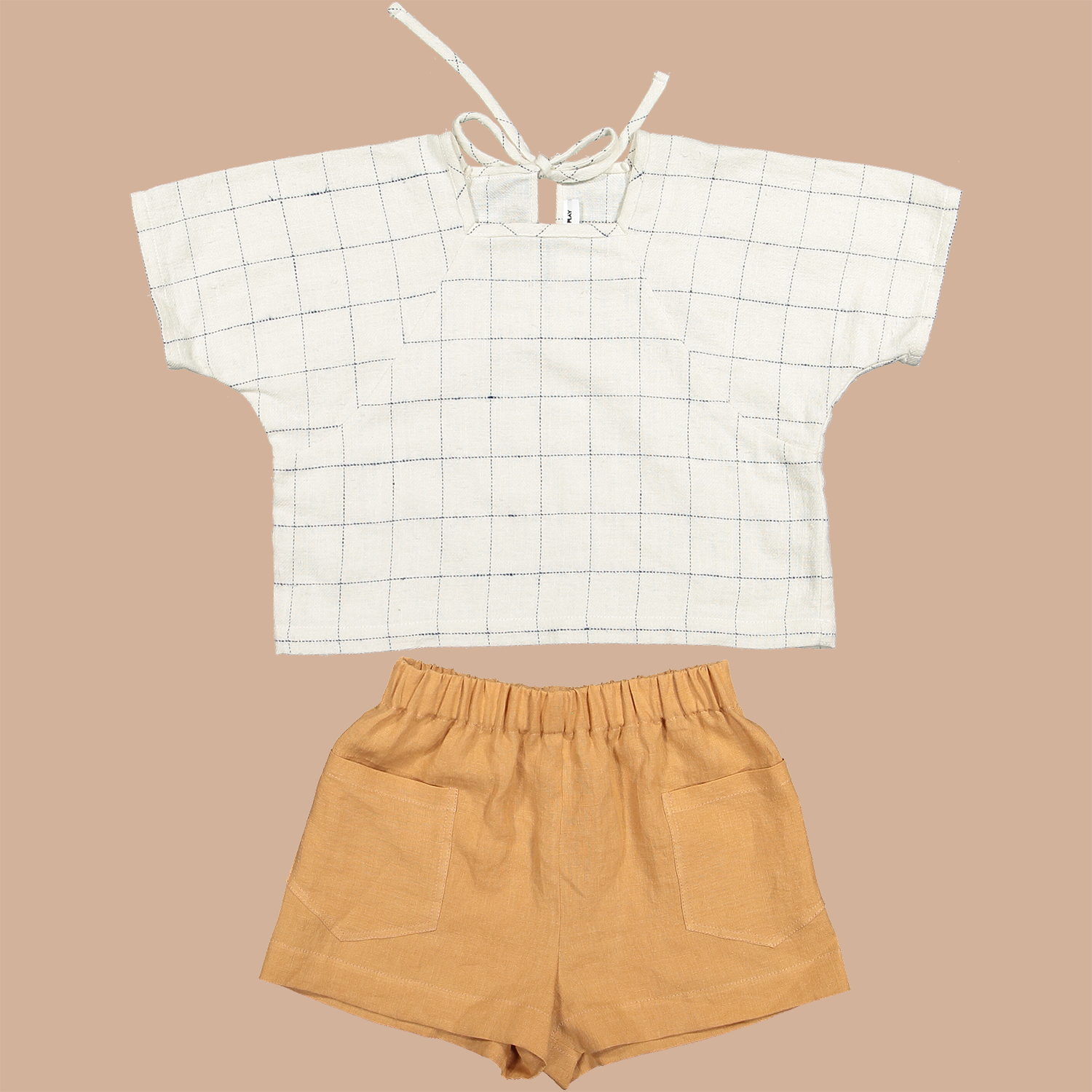 rafa japanese check with base shorts brick.png