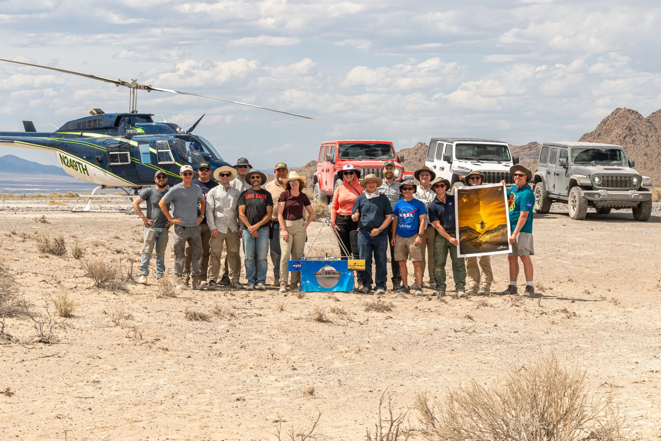 Big news from our parent company, Timberland Helicopters.
We&rsquo;re proud to share that Timberland Helicopters recently supported NASA&rsquo;s DAVINCI mission in Utah, providing precision helicopter flight operations to help test technology for one