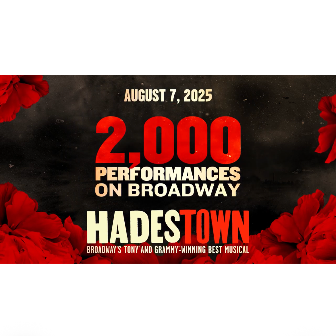 Hadestown just celebrated its 2,000th performance on Broadway
