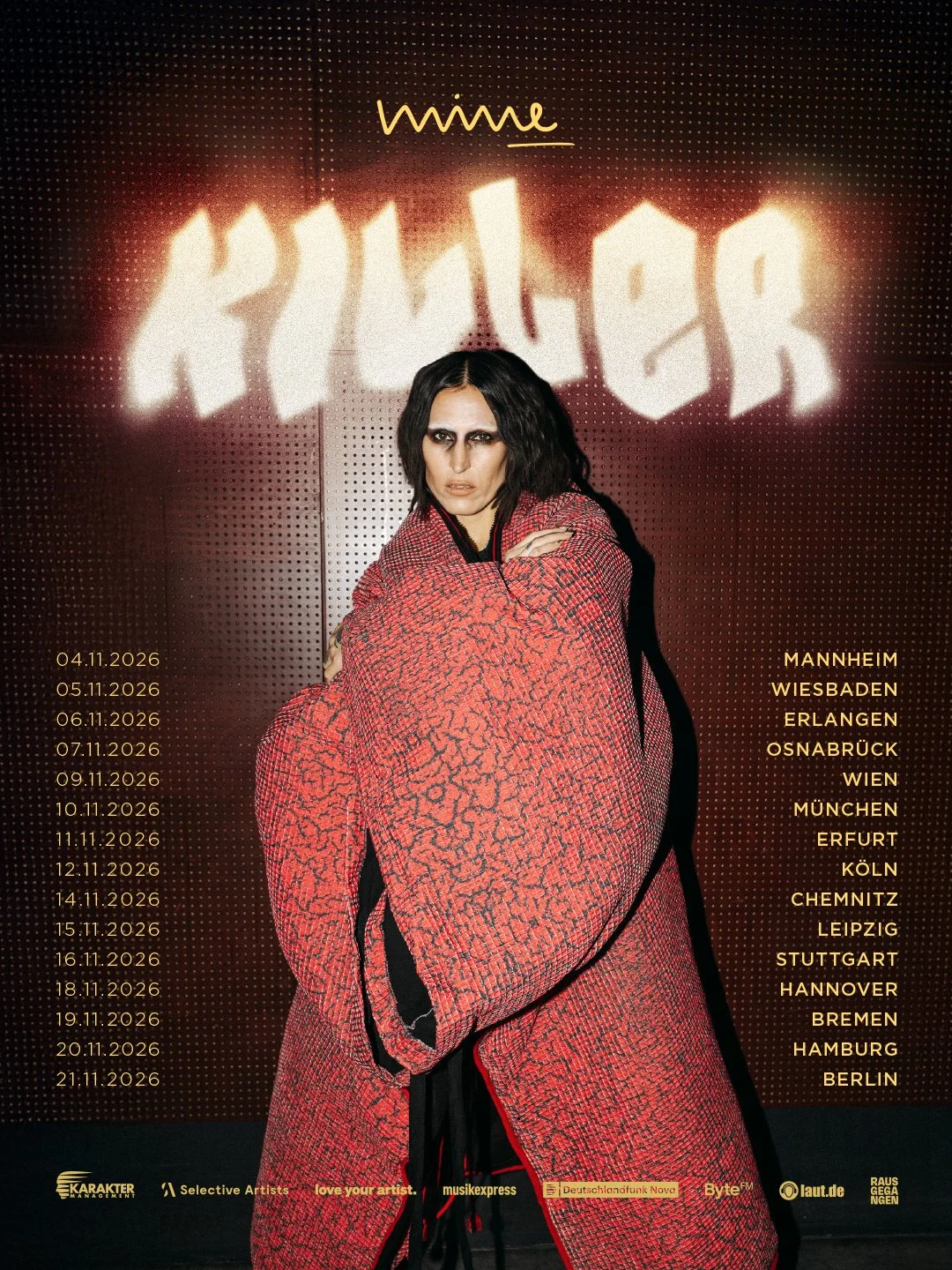 Mine Announces Brand-New Tour &amp; Upcoming Album “KILLER”