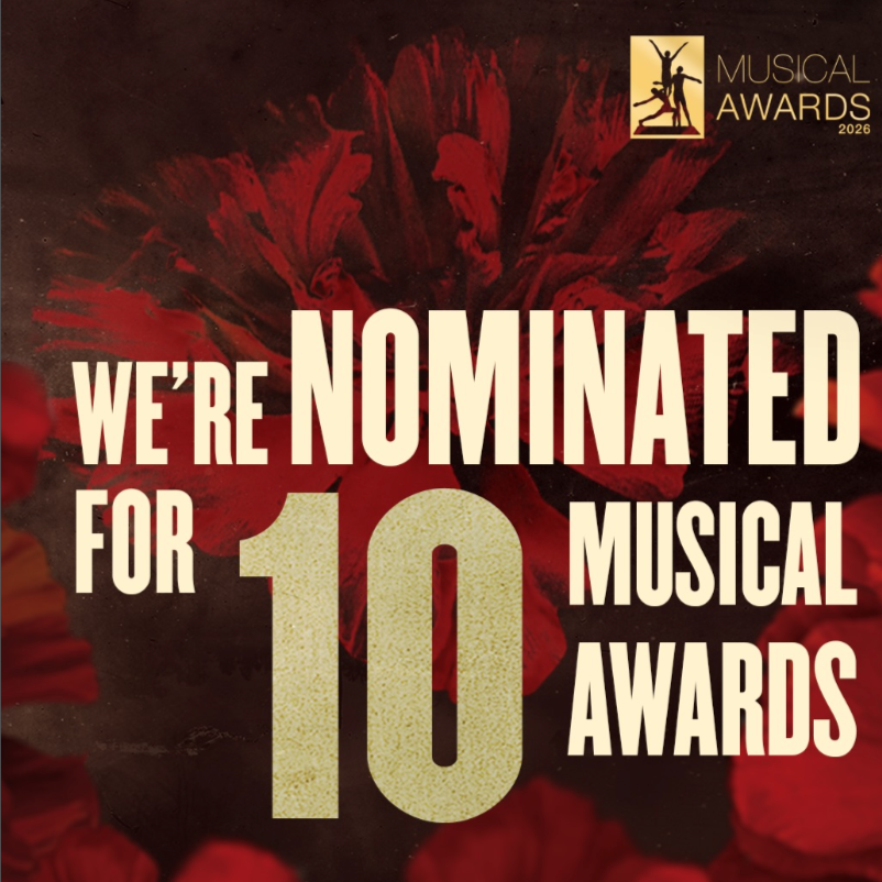 HADESTOWN is nominated for 10 musical awards