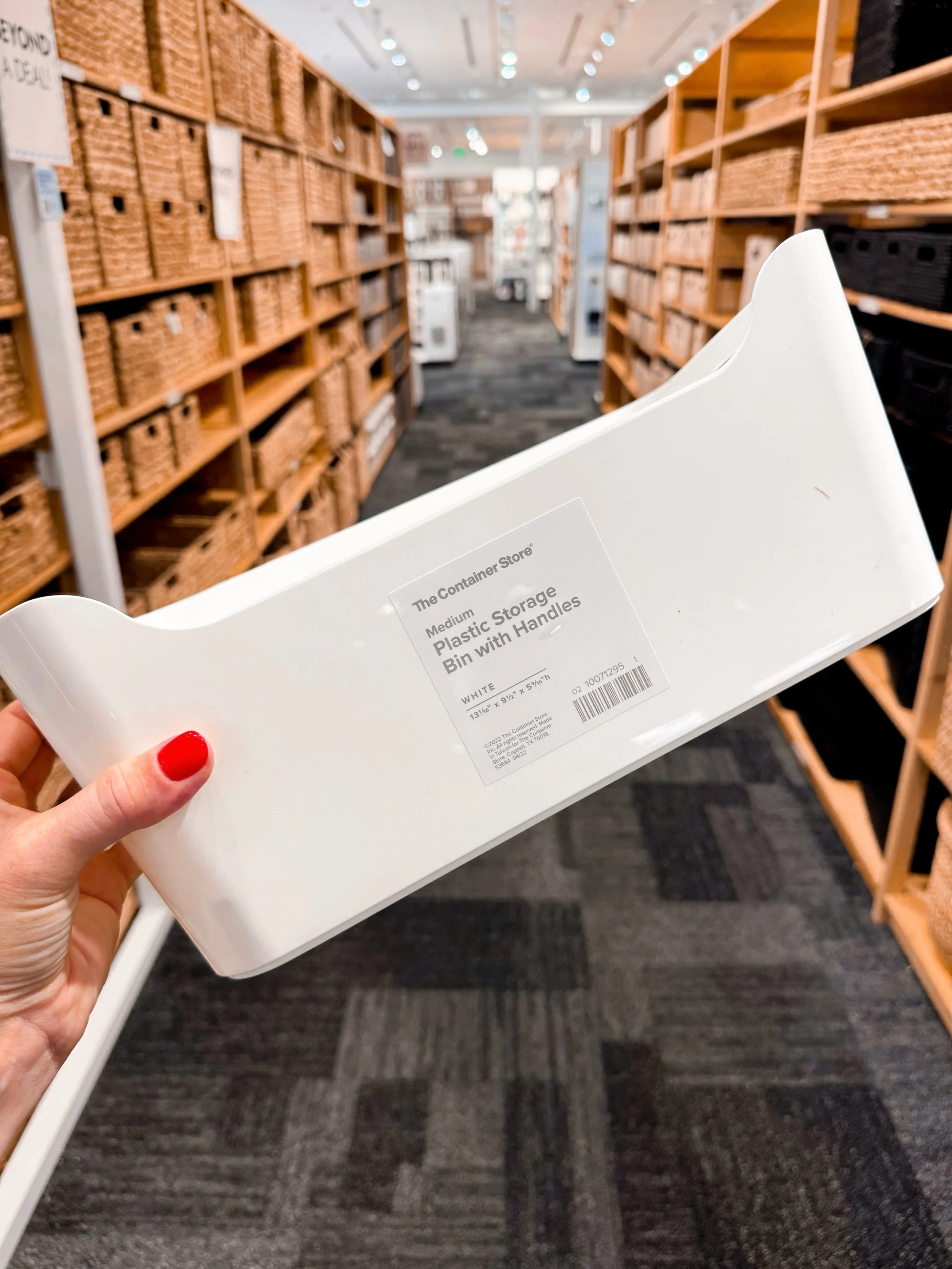 If we could recommend only one product from @thecontainerstore, it would be this one.

We use these handled bins in pantries, playrooms, linen closets, laundry rooms, mud rooms - honestly, name a space and it&rsquo;s probably one of our go-to picks!

