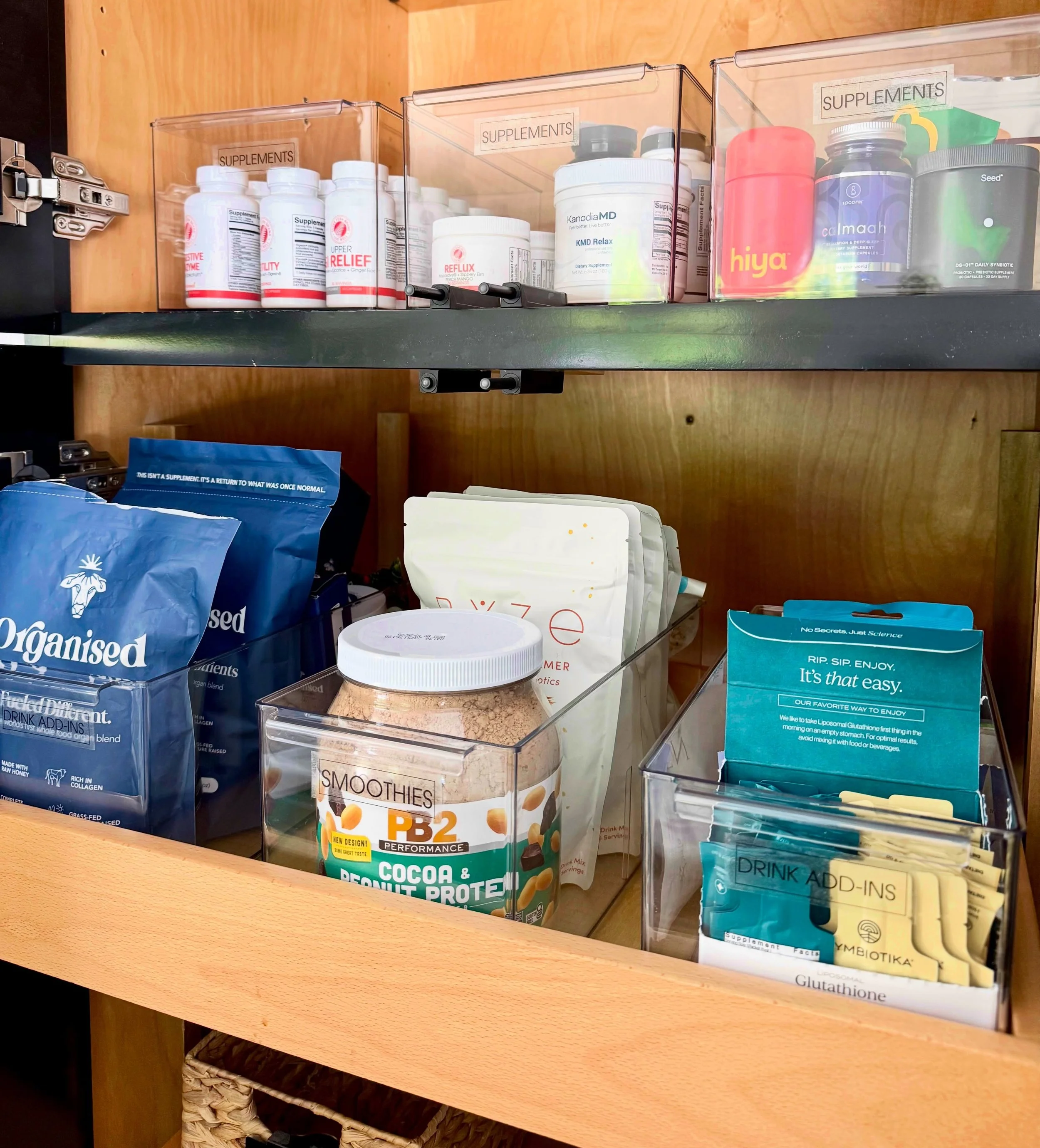 Here&rsquo;s something we notice often: people invest a lot in their wellness routines and very little in organizing them.

Supplements, drink powders, protein add-ins - this category has exploded in most households and the cabinet situation usually 