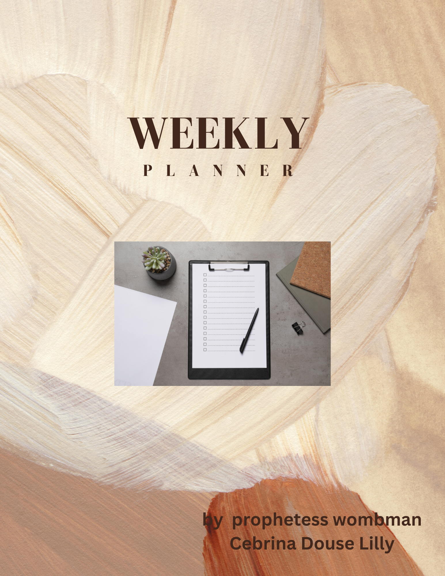 Weekly digital planner