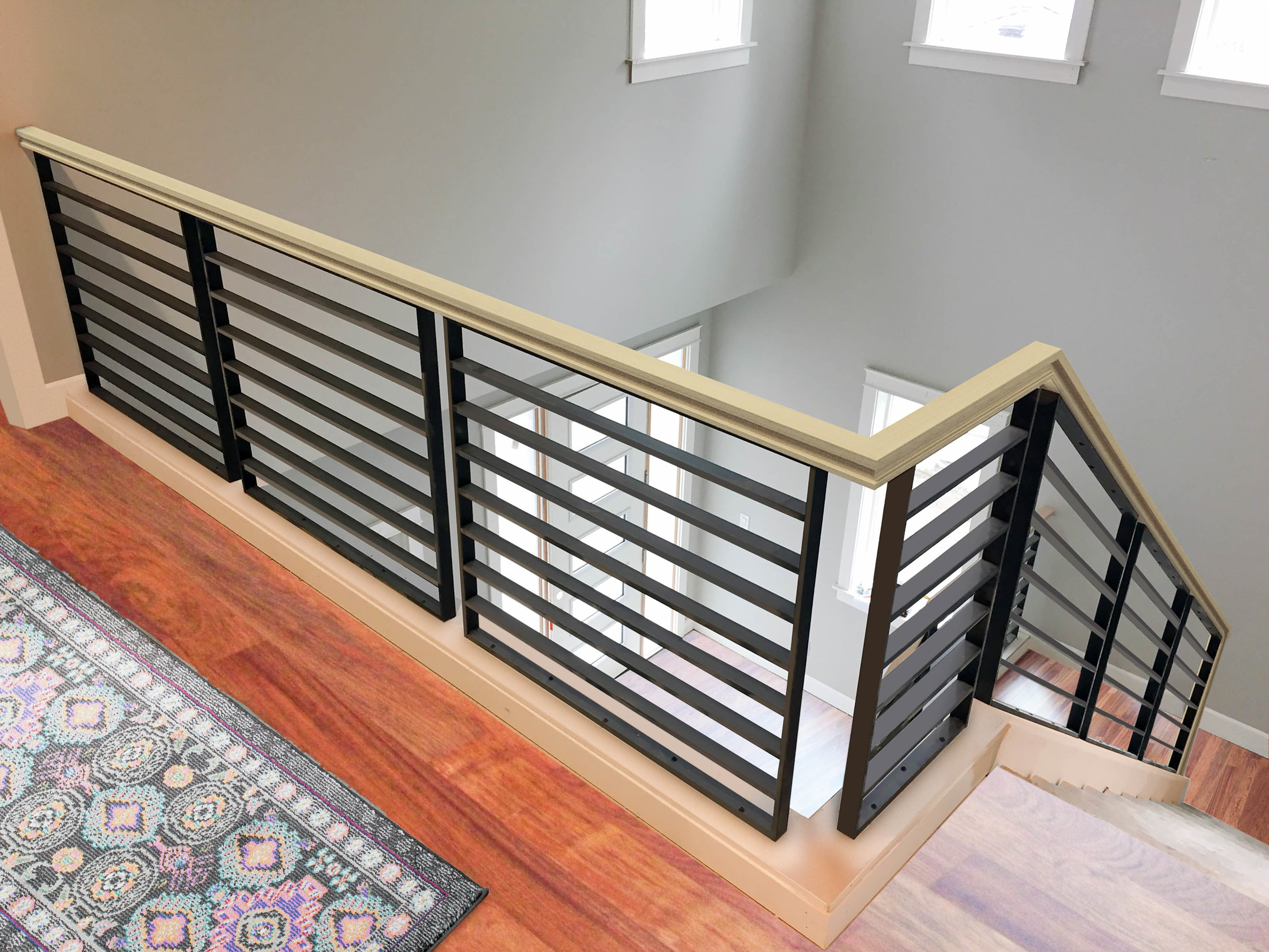 All the Details on Our Industrial Metal Stair Railing - Plank and