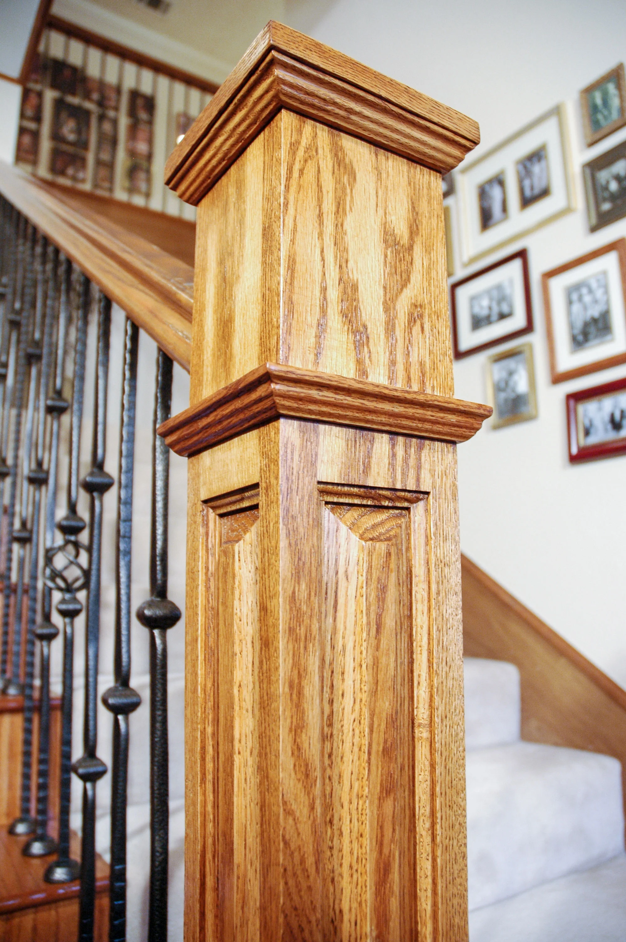 Oak Pointe Railing Box Newels — Oak Pointe - Custom Millwork, Specialty Stair Parts and ...