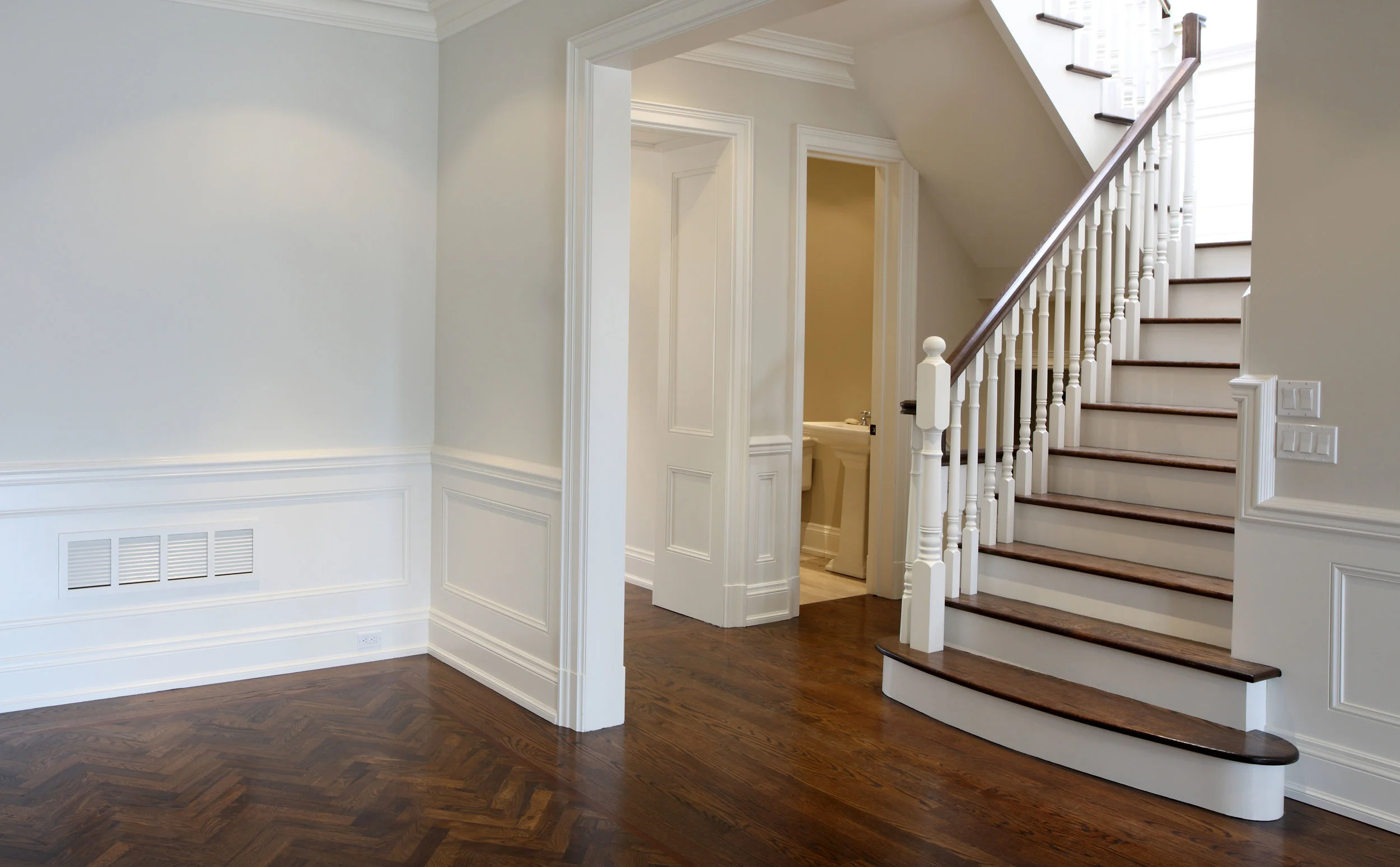 Starting Step Treads & Starting Steps — Oak Pointe - Custom Millwork, Specialty Stair ...
