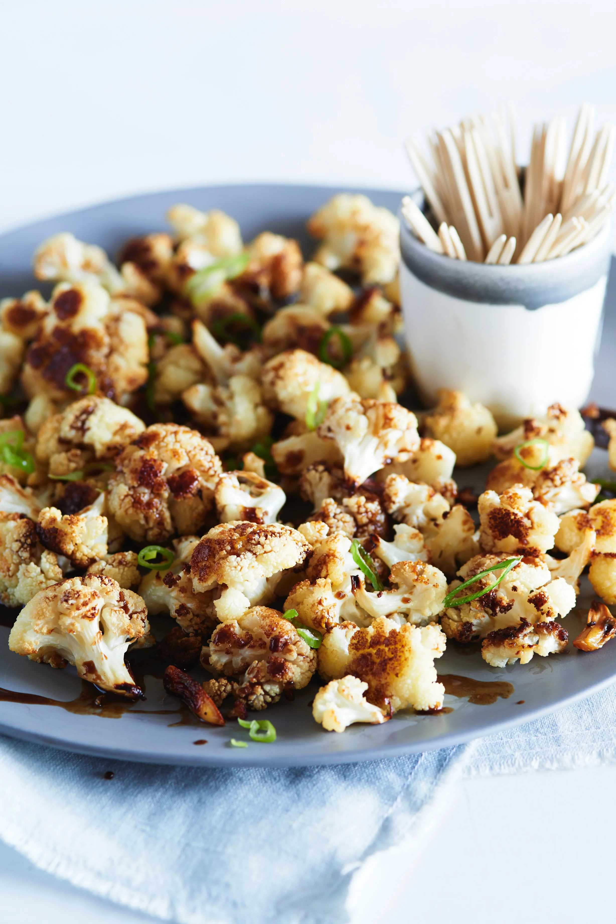 Sorghum Glazed Cauliflower Bites