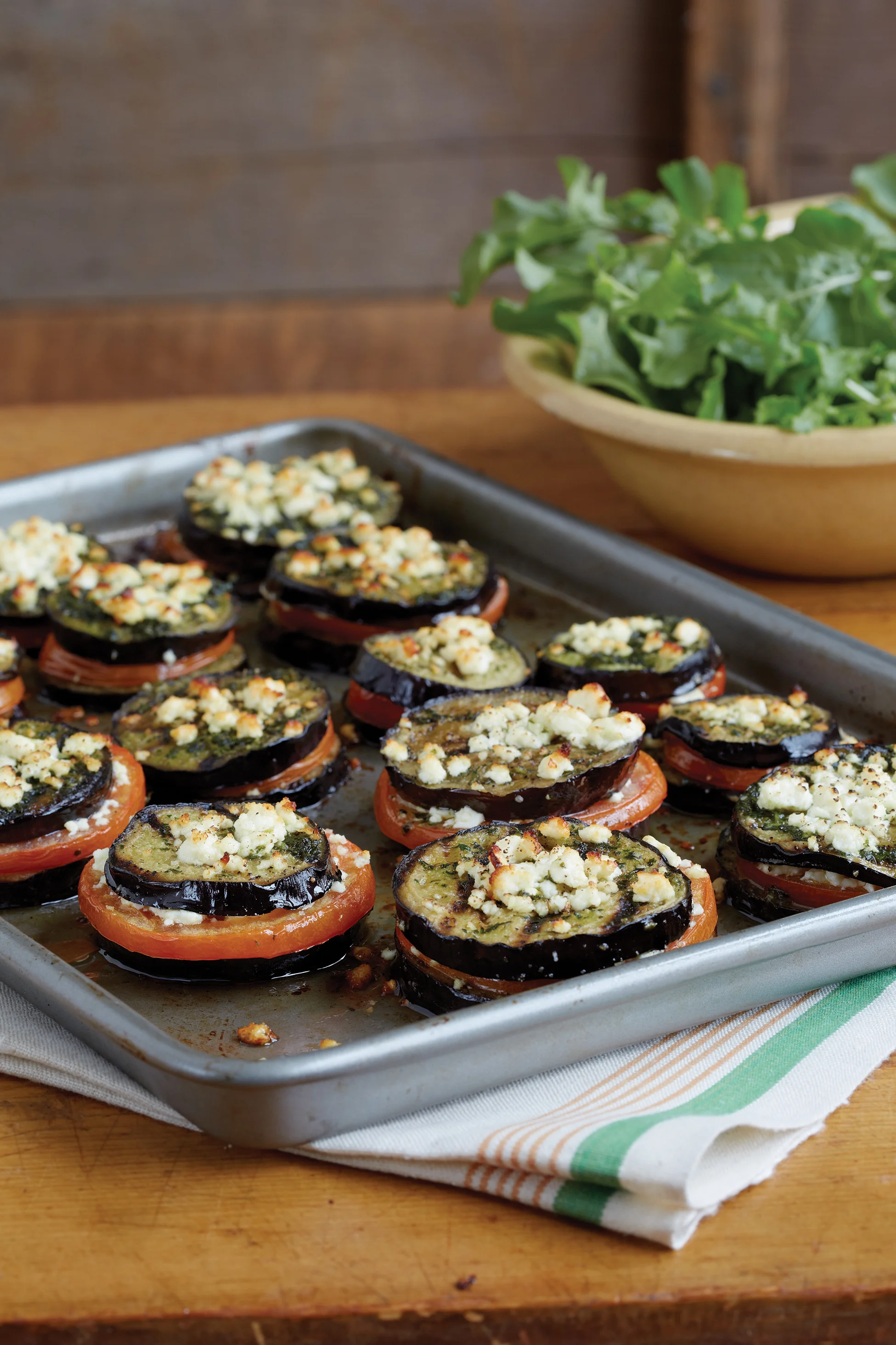 Grilled Eggplant Stacks