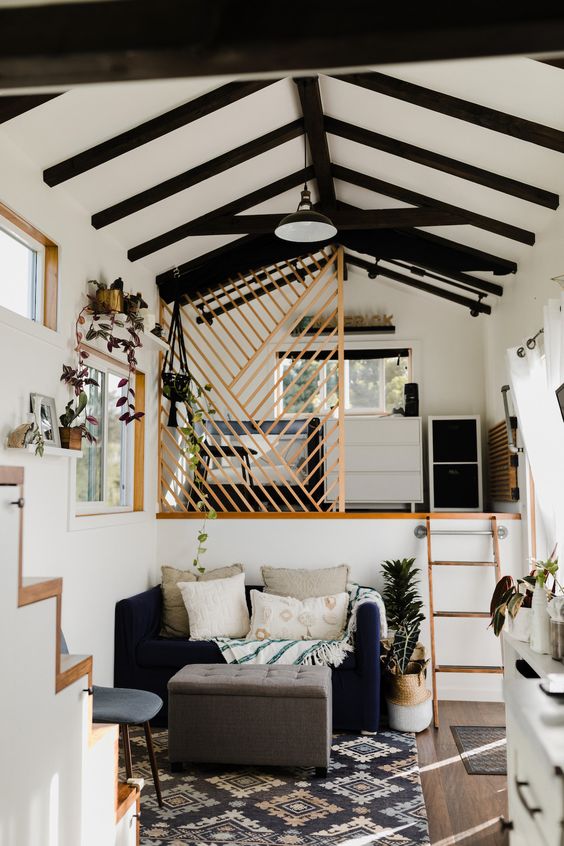 A flexible, yet open and airy tiny home.