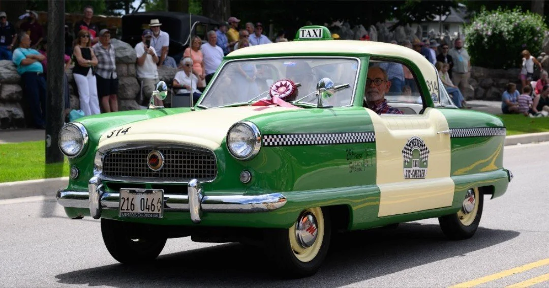 Designed by Nash and built by the Austin Motor Company in England, the Metropolitan became its own brand in 1957. Nearly 100,000 of these compact classics were produced between 1953 and 1962.