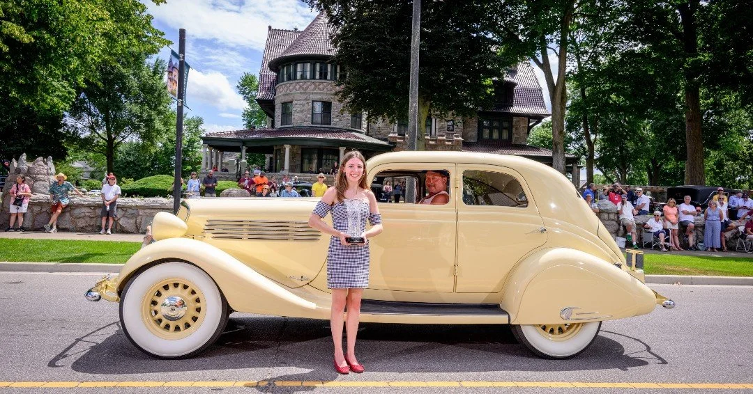 Streamlined perfection. The 1934 Studebaker President Land Cruiser debuted the iconic fast-back body style, blending art deco flair with early aerodynamics.

With production numbers for these Land Cruisers being incredibly low, seeing one in this con