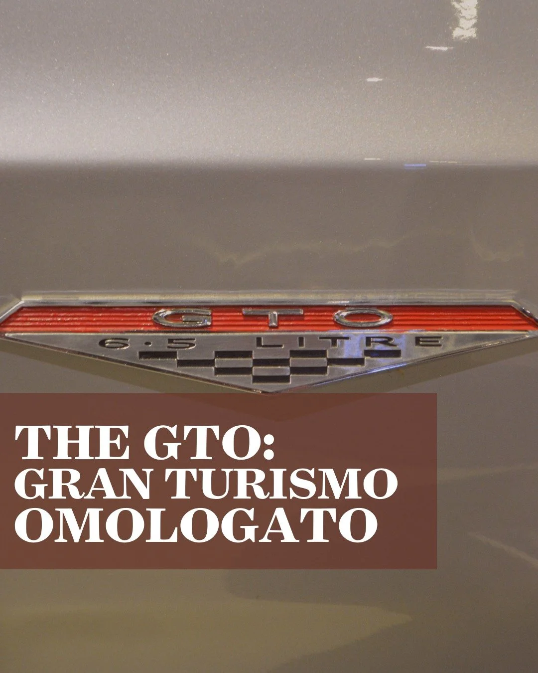 Up next in our class reveal, The GTO: Gran Turismo Omologato is an open class for Pontiac GTO automobiles. Apply with your GTO at the link in our bio.