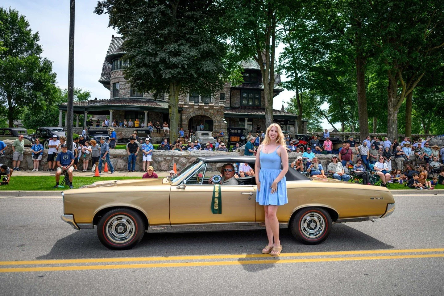 A Champion Award in The GTO: Gran Turismo Omologato class was awarded to this 1967 Pontiac GTO Convertible.