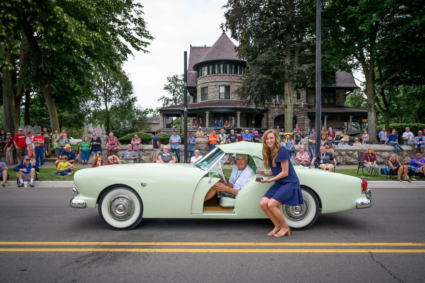 This 1954 Kaiser Darrin was one of only 435 Kaiser Darrins built. The Kaiser Darrin was Kaiser-Frazer&rsquo;s sports car and named for its designer, Howard &ldquo;Dutch&rdquo; Darrin.