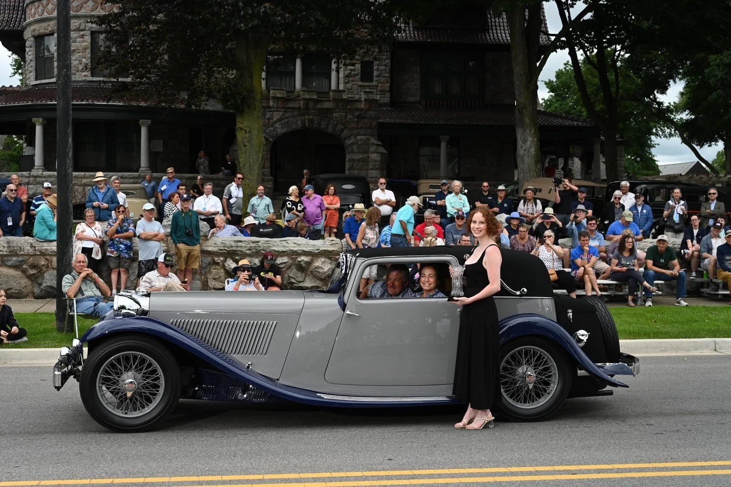 This 1935 Swallow SS1 was delivered new to Argentinian tango performer Ada Falcon and spent 80 years in Buenos Aires before arriving in the U.S. The SS1 was the first car designed by Sir William Lyons, co-founder of the Swallow Sidecar and Coachbuild