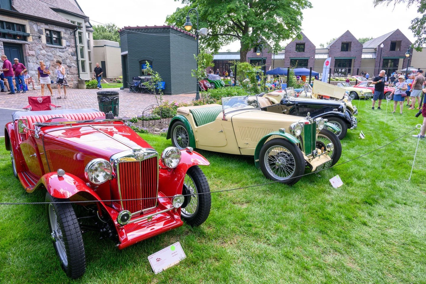 The Morris Garages was a featured class at the 2024 Concours. Here is part of the lineup for that class.