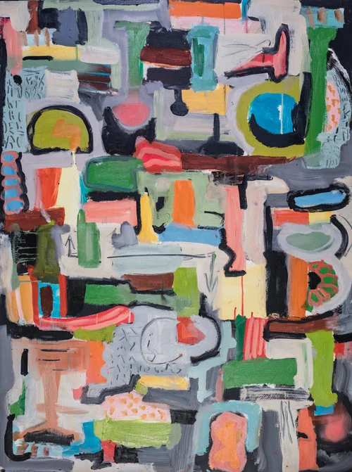 Untitled Oils on plywood, 48"x 36”, 2015