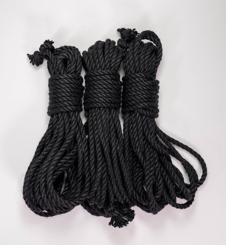 Black 6mm Jute Rope — Kinbaku Studio