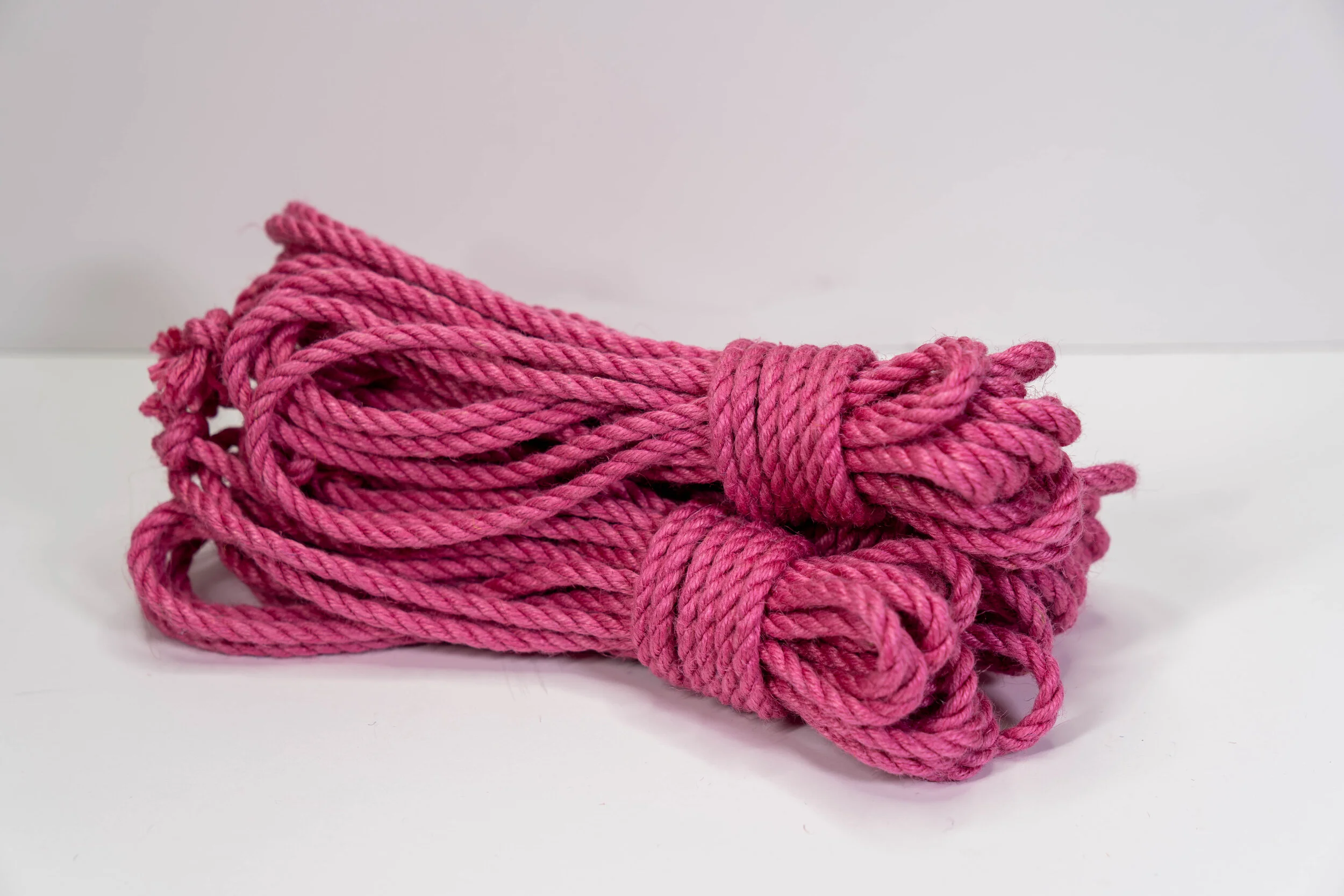 Rose Pink 6mm Jute Rope — Kinbaku Studio