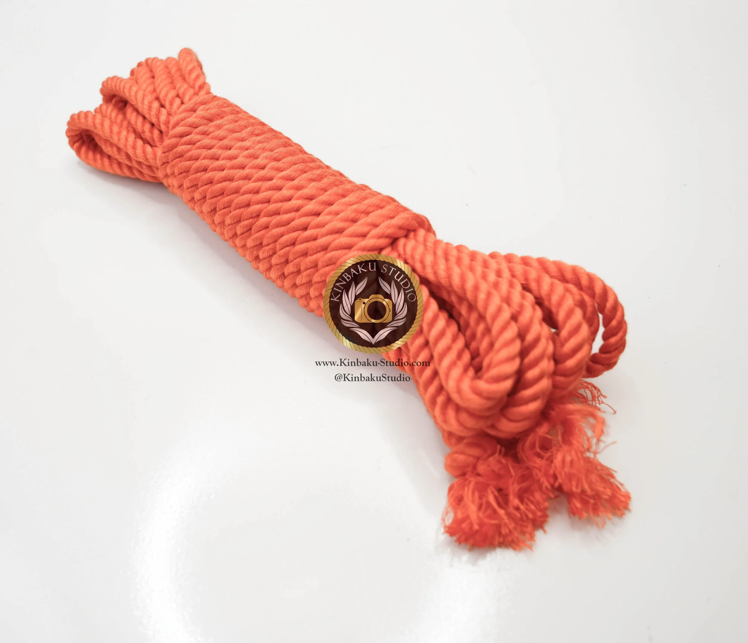 Orange Bamboo Silk Rope