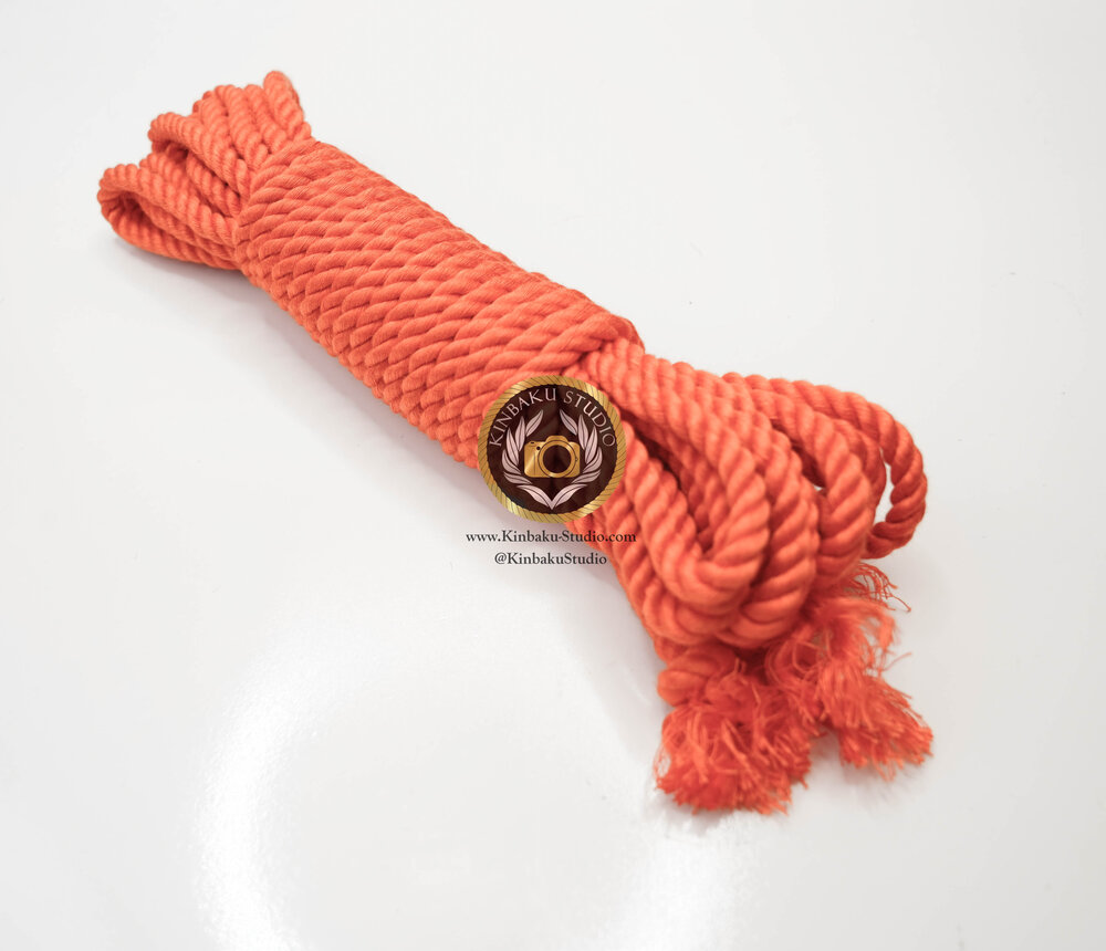 Orange Bamboo Silk Rope — Kinbaku Studio