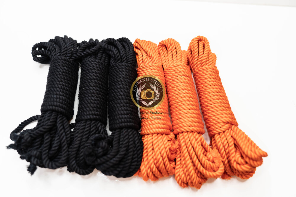 Orange Bamboo Silk Rope — Kinbaku Studio