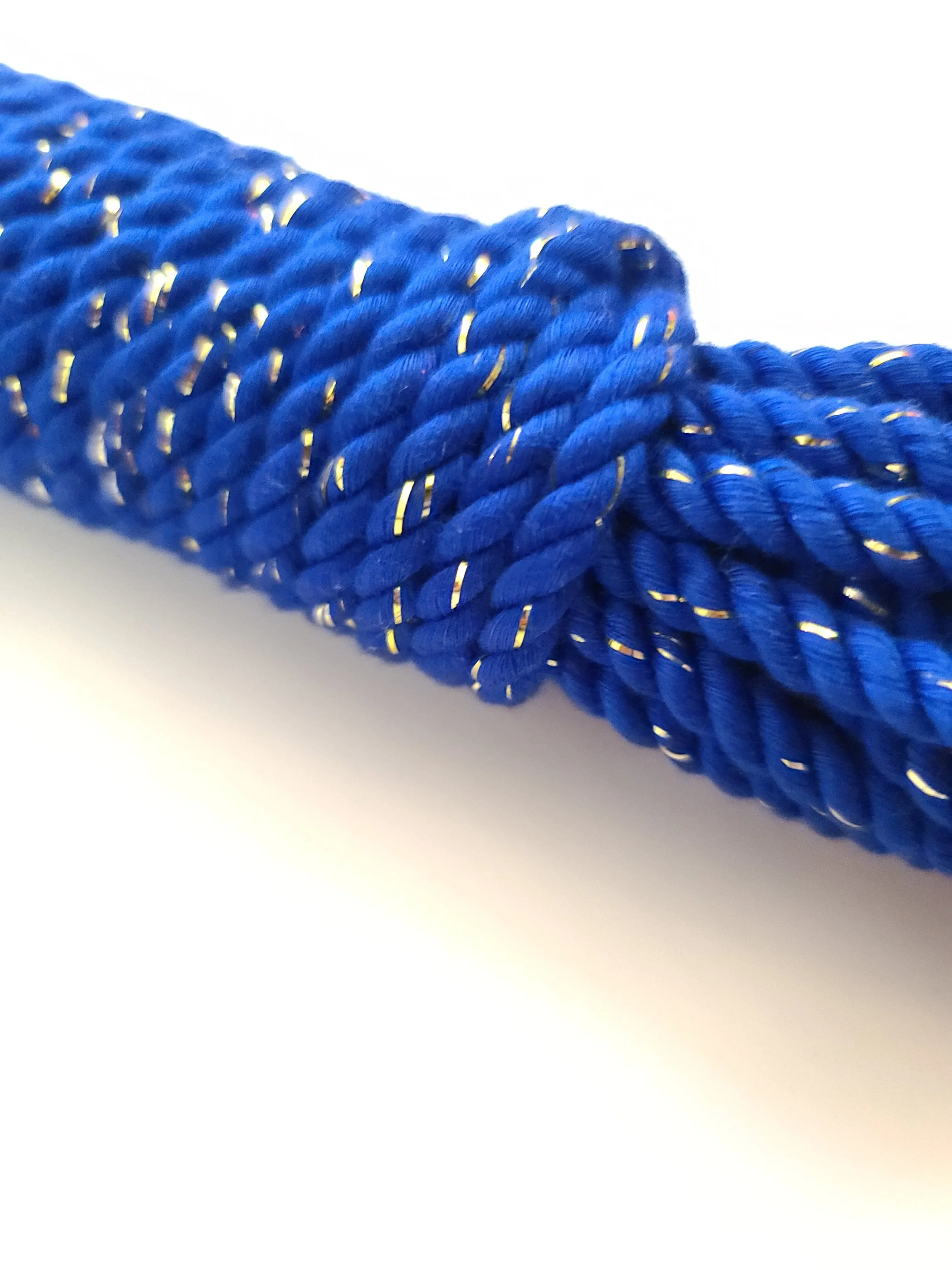 Blue Conductive Bamboo Silk Rope — Kinbaku Studio
