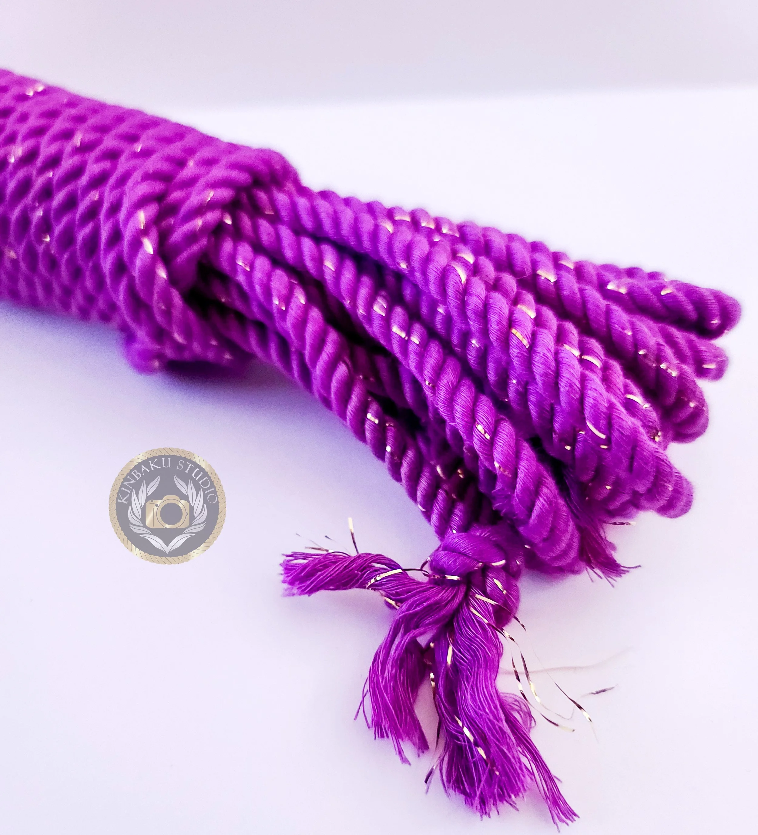 Purple Conductive Bamboo Silk Rope — Kinbaku Studio