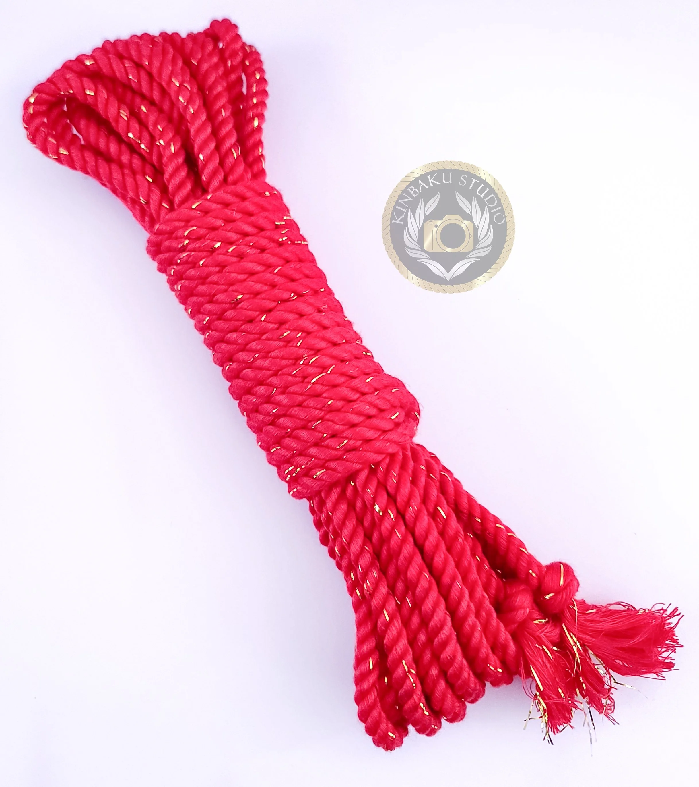 Red Conductive Bamboo Silk Rope — Kinbaku Studio