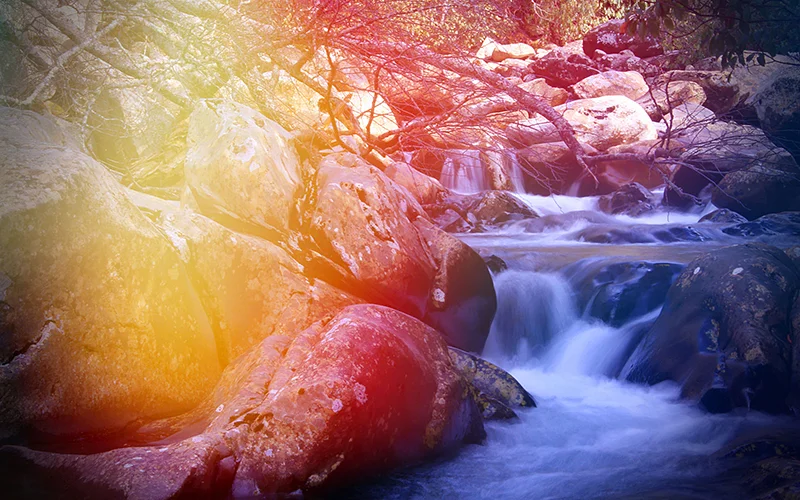 Your blood pulses through your body at a similar pace as a rushing river.