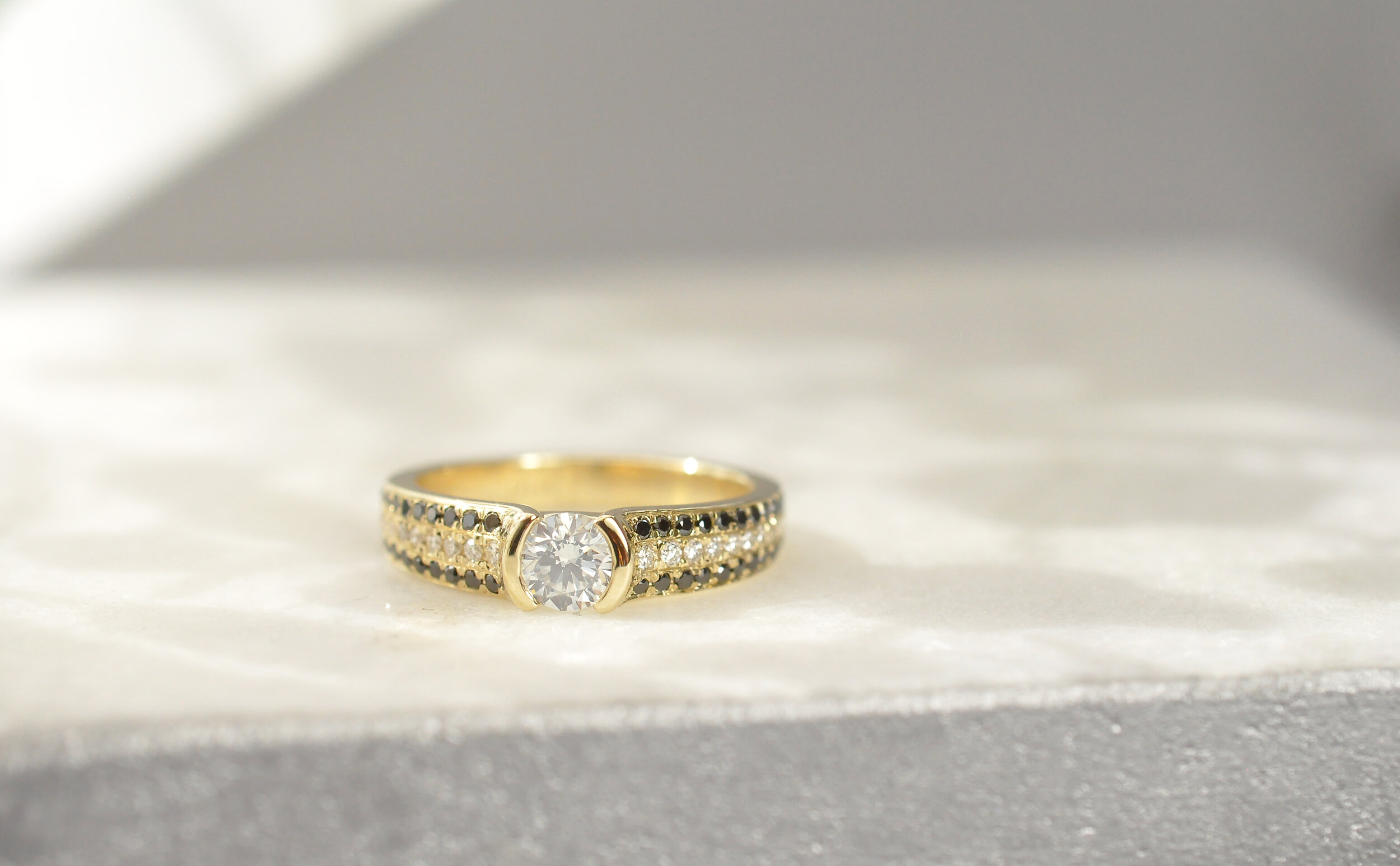 Design Your Custom Black Diamond Engagement Ring | Alexis Russell