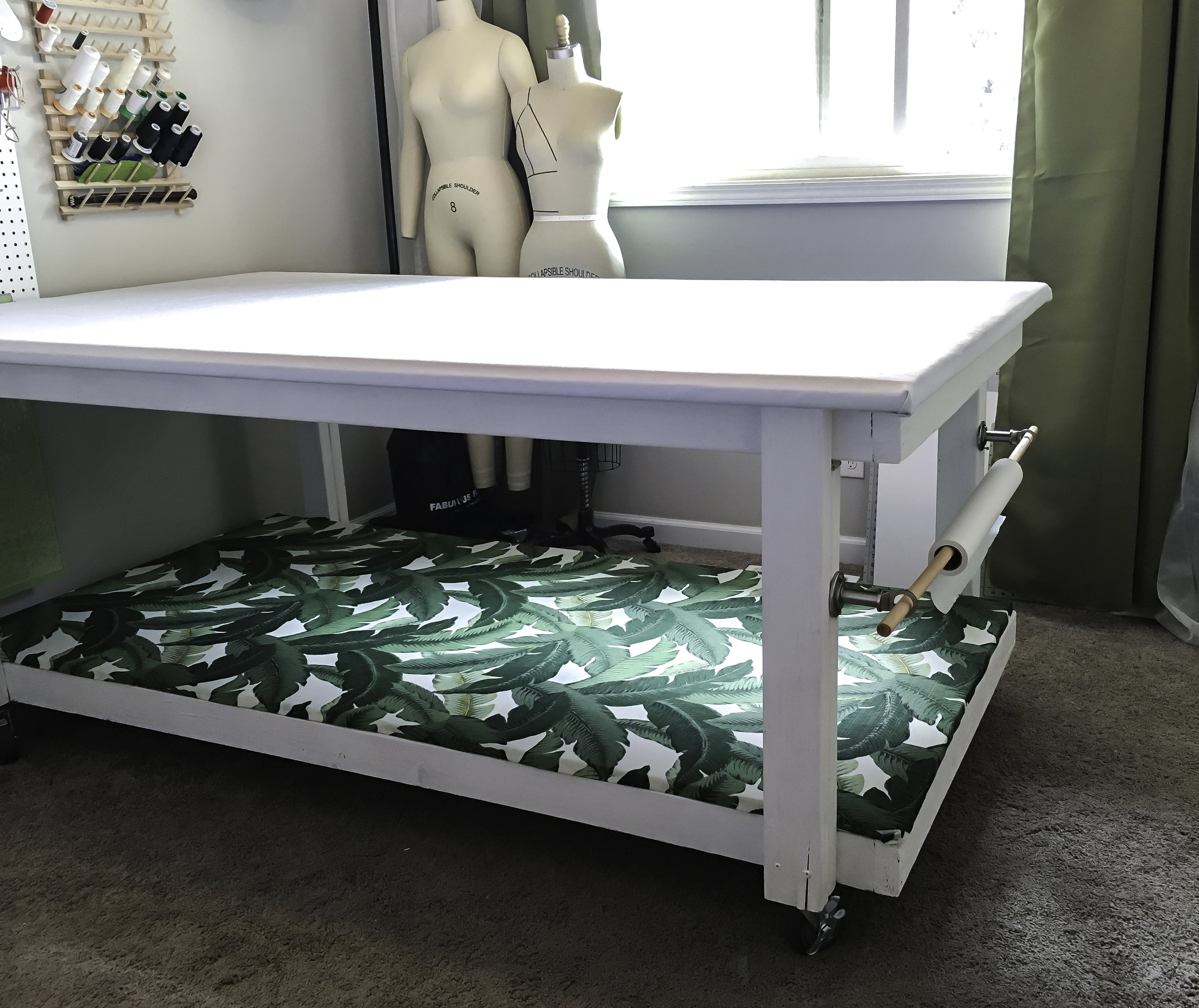 My Sewing Room Makeover, Part 2: Ironing Station and Work Table