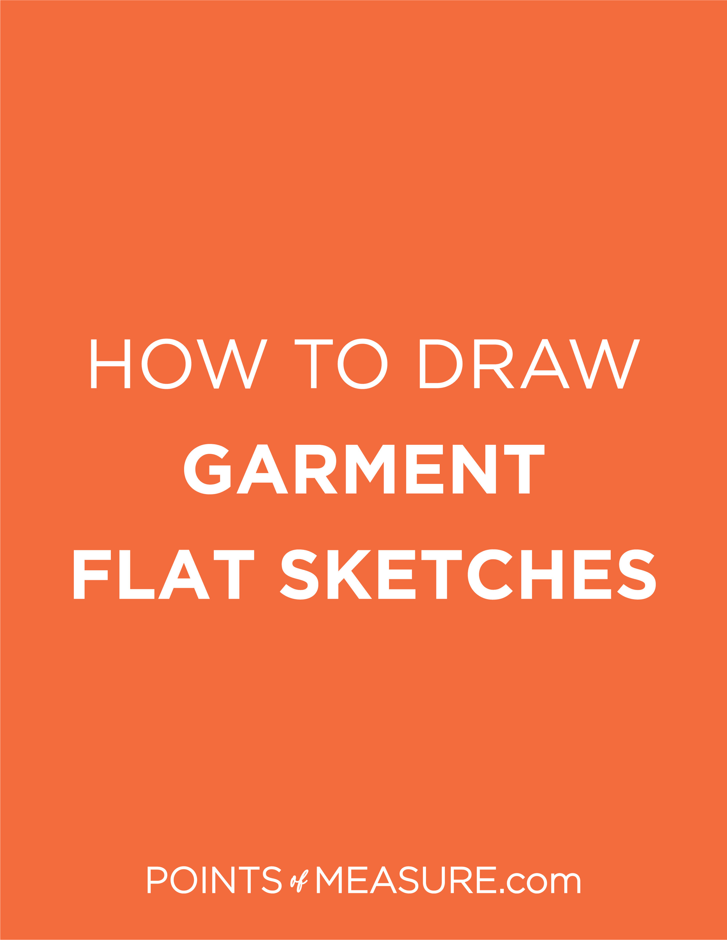 2 garment flat sketch with stitching details | Upwork