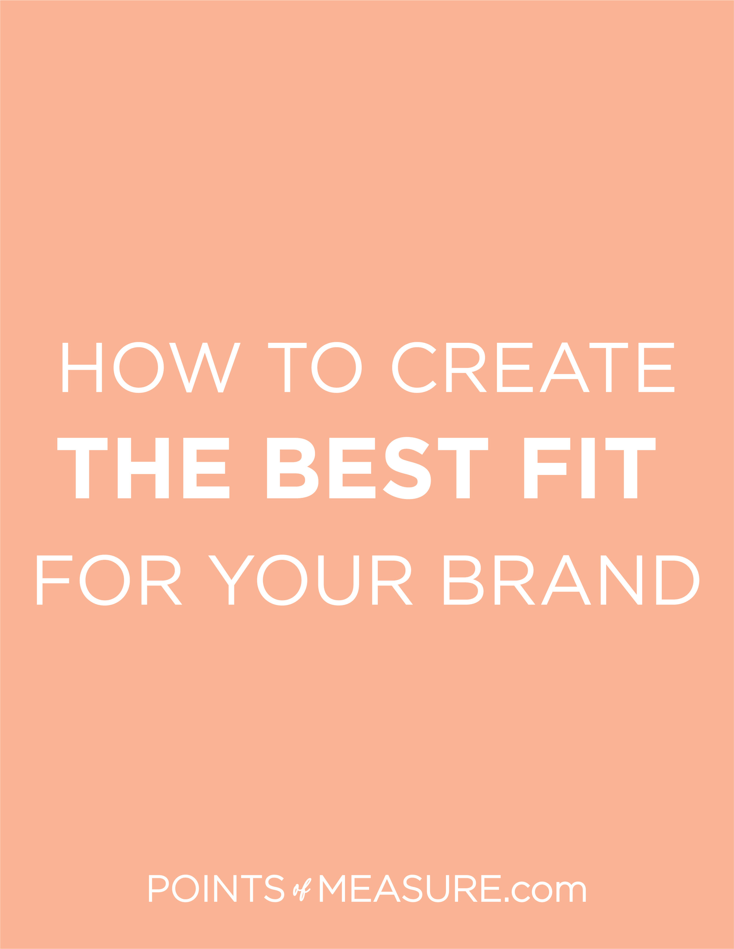 How to Create Amazing Fit for Your Clothing Brand — Points of Measure