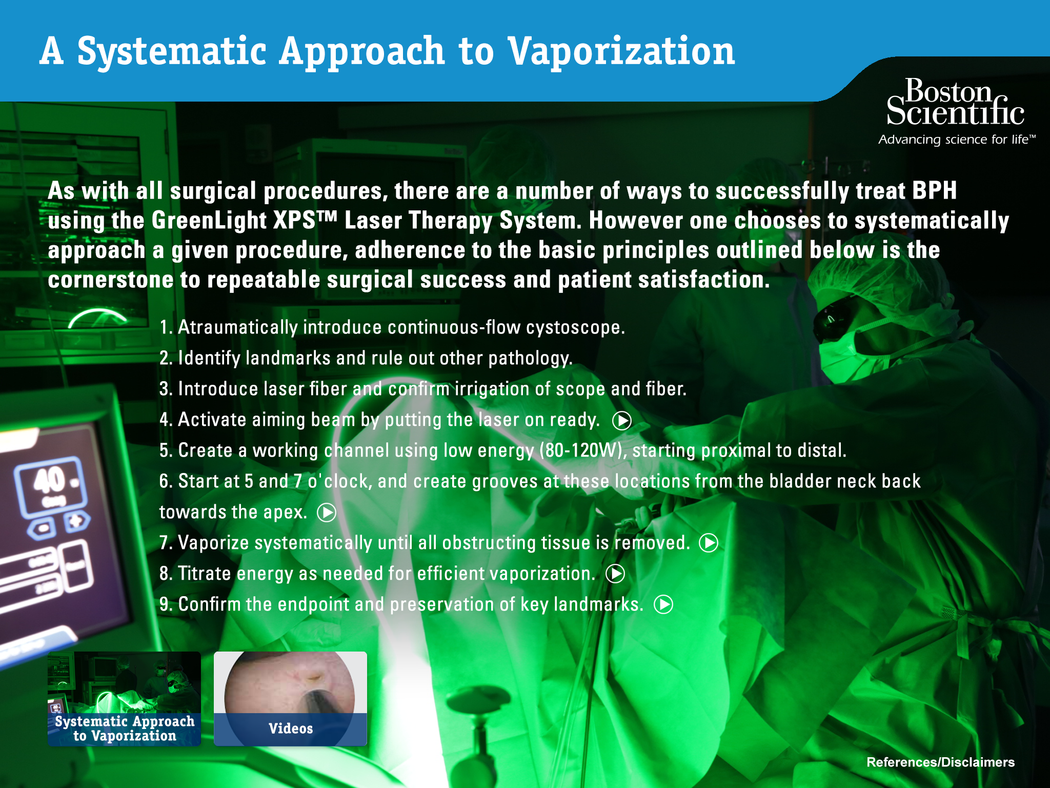 A Systematic Approach to Vaporization