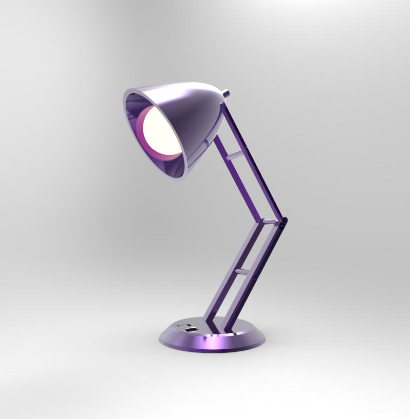 Purple Lamp - On