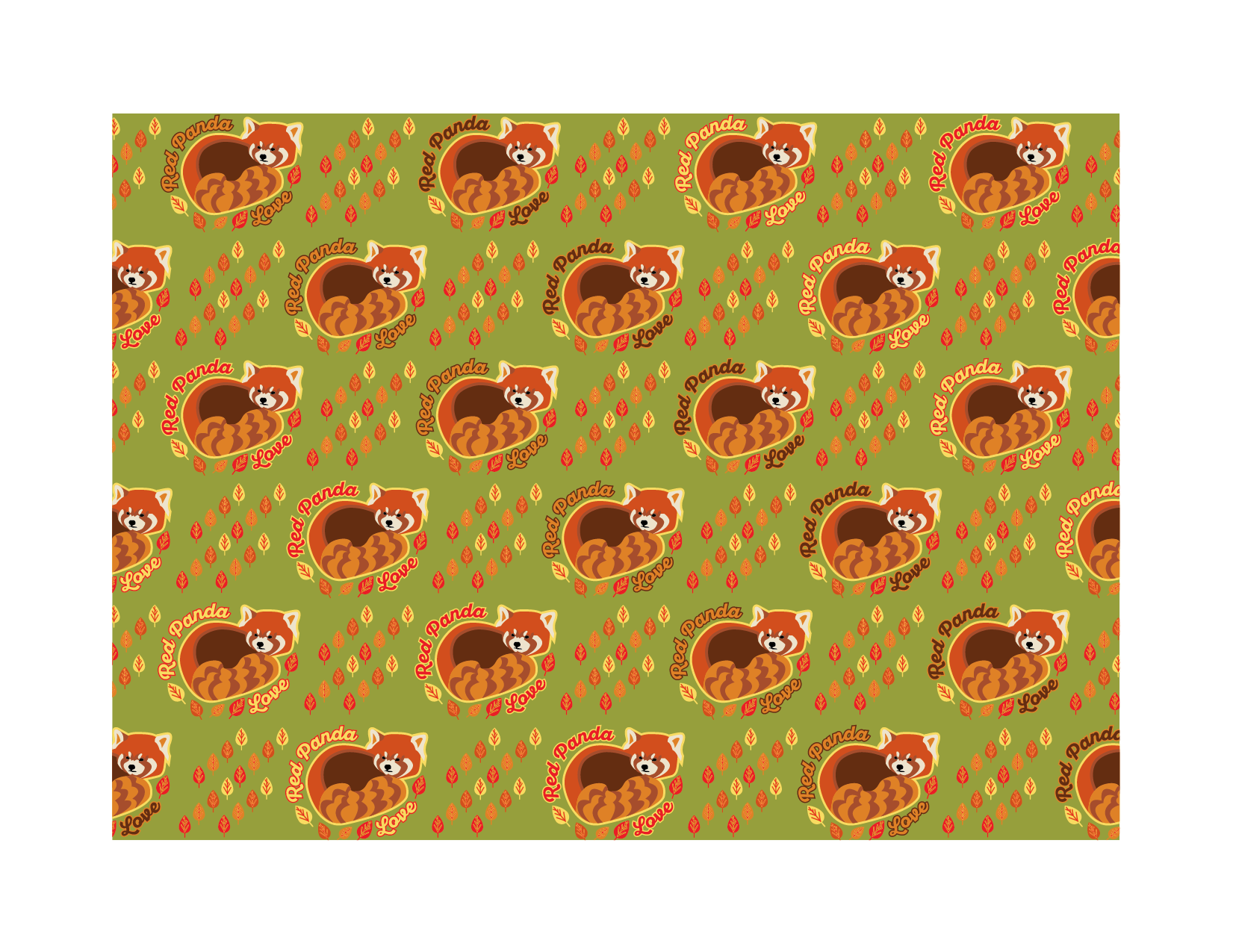 Red Panda Pattern